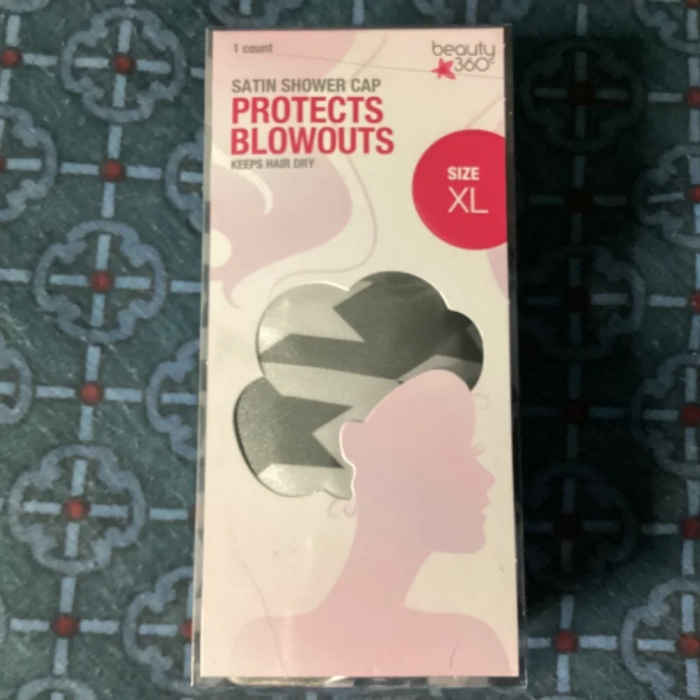 Beauty 360 Satin Shower Caps Comfort Fit & Size XL